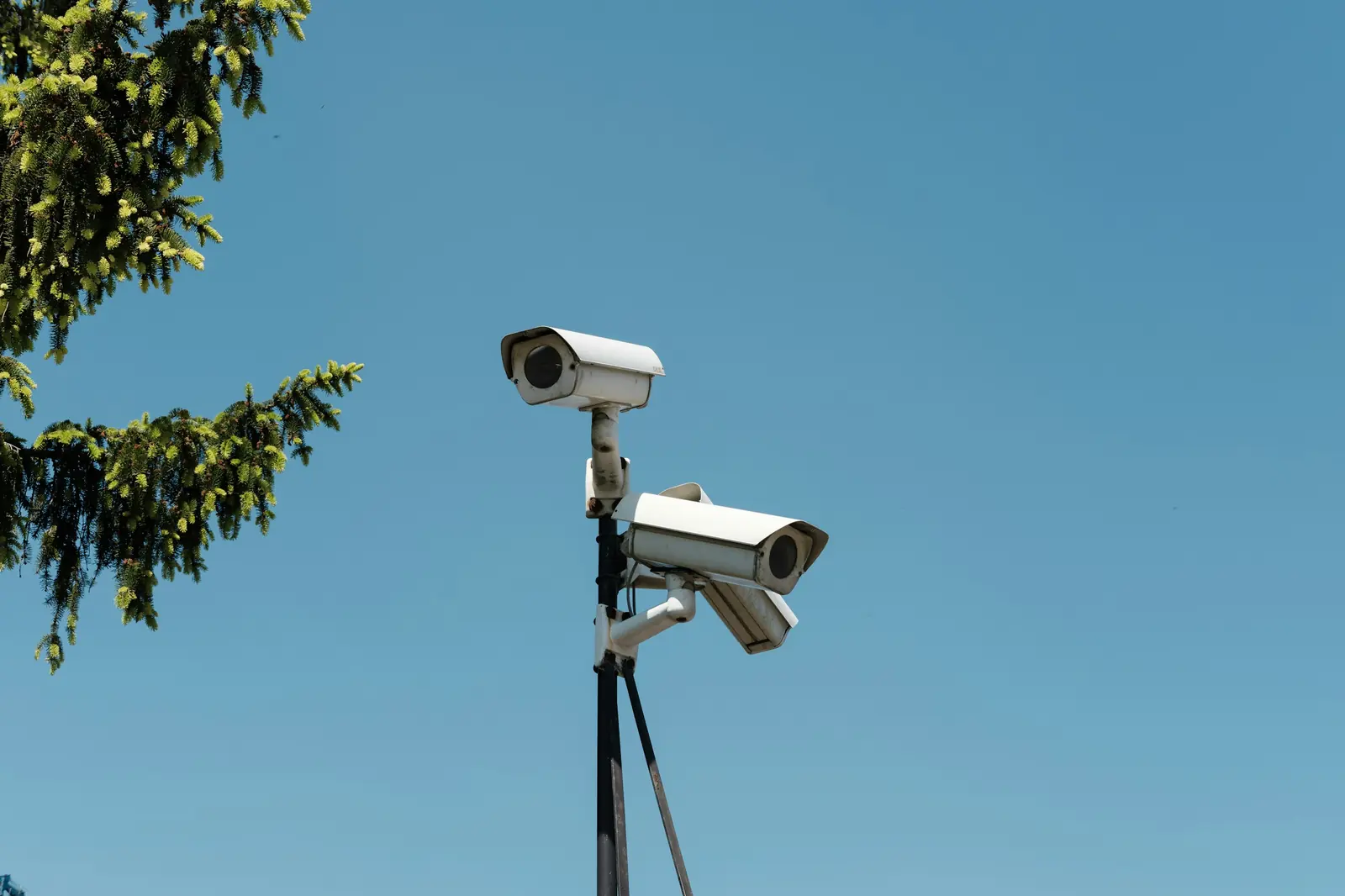 CCTV cameras watching an area