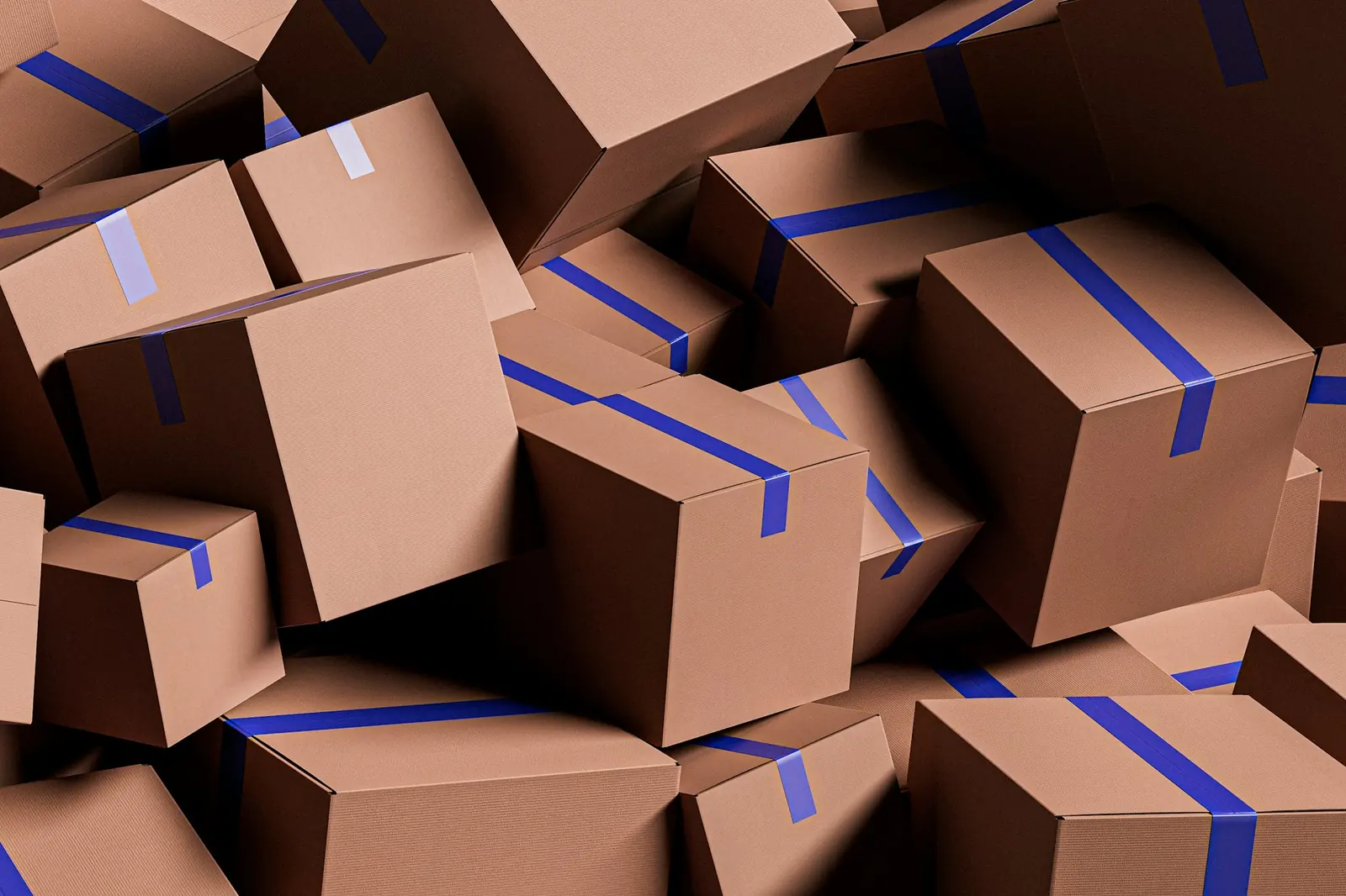 A pile of parcels